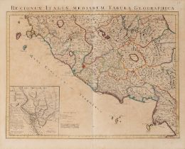 Central Italy - Delisle, Guillaume - Regionum Italiae Mediarum Tabula Geographica.