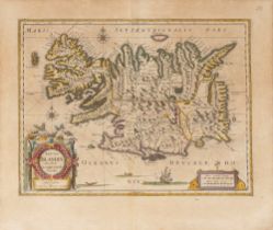 Iceland - Blaeu, Willem - Tabula Islandiae Author Geogio Carolo Flandro