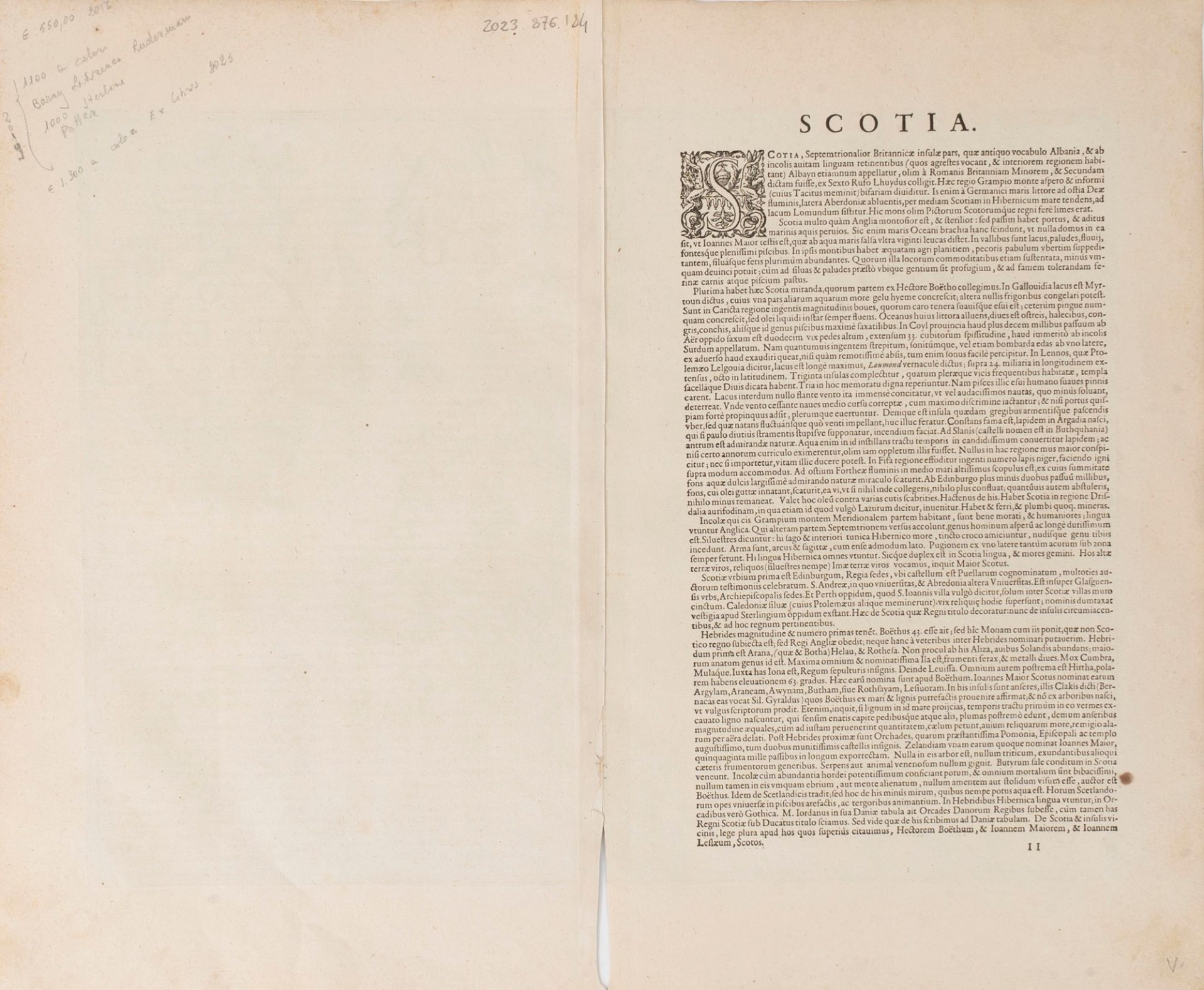 Scotland - Ortelio, Abramo - Scotiae Tabula - Image 2 of 2