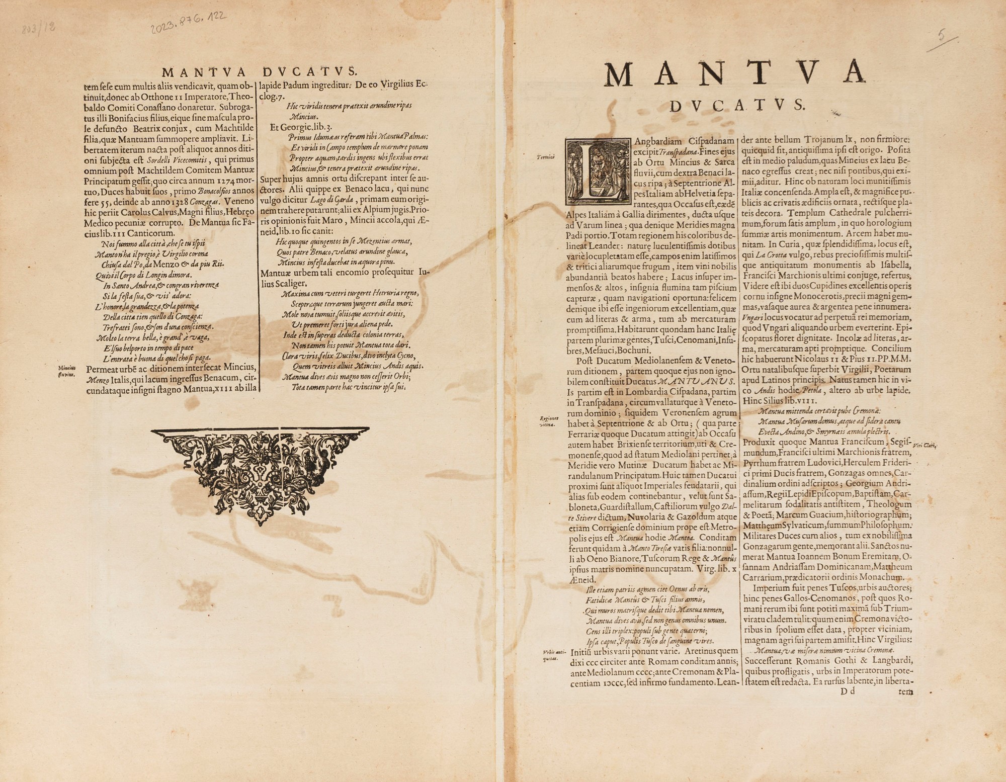 Duchy of Mantua - Janssonius, Johannes - Mantua ducatus. - Image 2 of 2