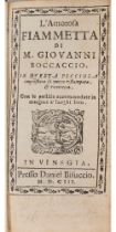 Boccaccio, Giovanni - L'Amorosa Fiammetta...in this small impression reprinted again
