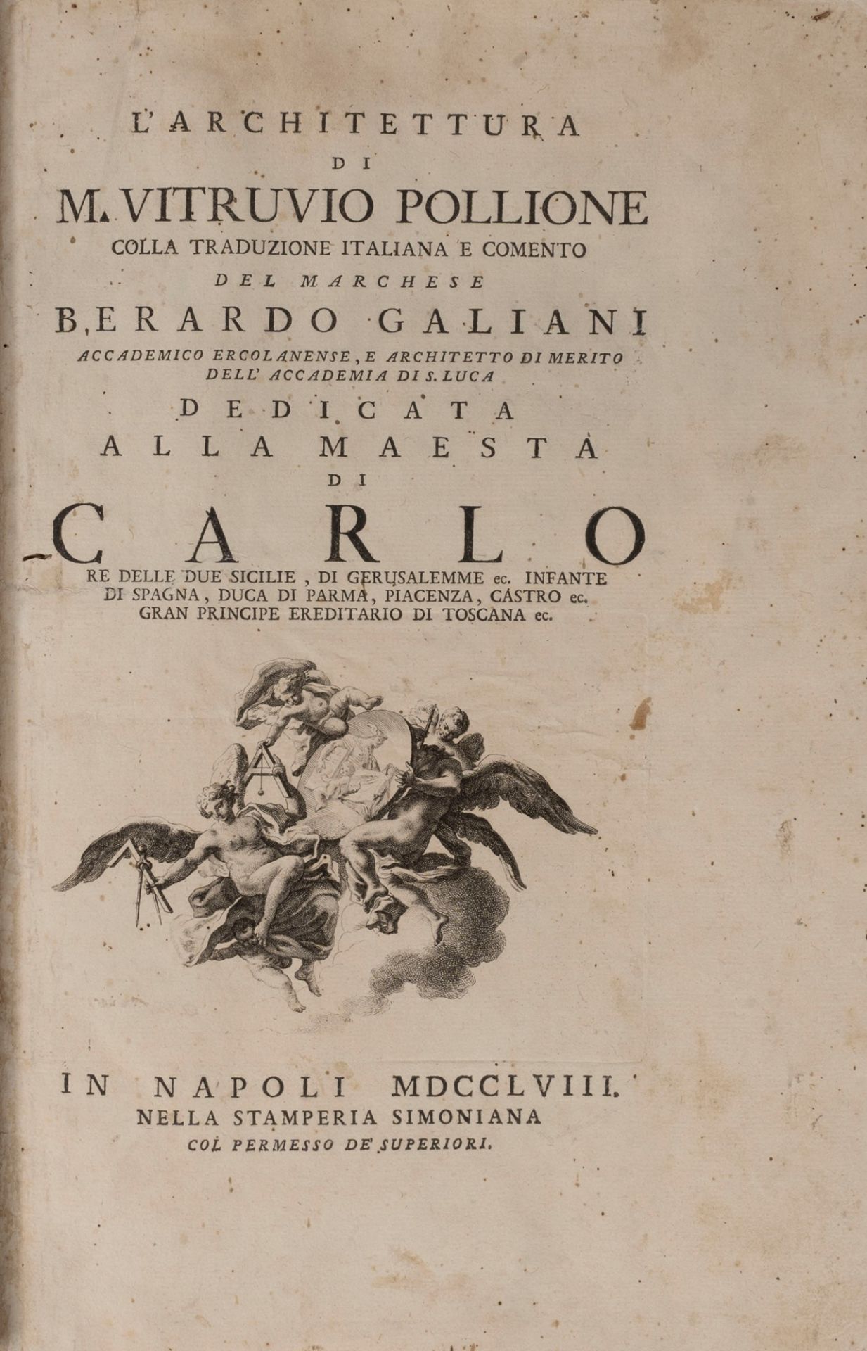 Vitruvio, Marco Pollione - The architecture of M. Vitruvius Pollione with the Italian translation an - Image 2 of 3