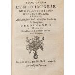 Siena - Bargagli, Scipione - Rolo, or one hundred exploits of the illustrious Sienese men of arms