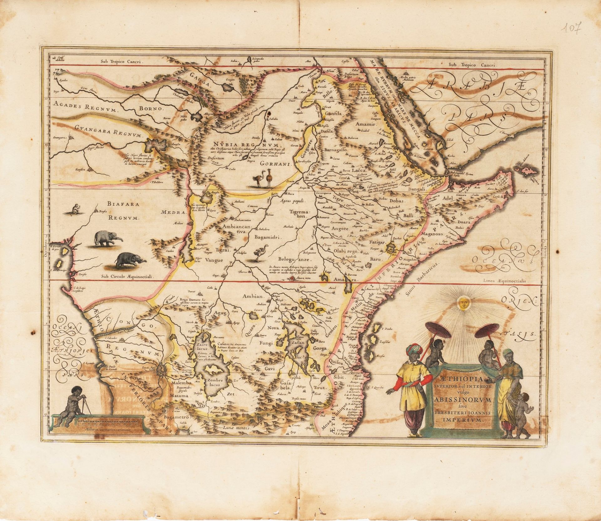 East Africa - Janssonius, Johannes - Aethiopia superior vel interior vulgo Abyssinia sive presbiteri