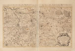 Sanson, Nicolas - Le duché de Brabant qui comprend les Quartiers de Louvain, Brusselles, et Bosleduc