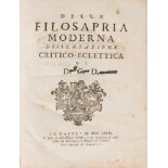 Cocenti, Domenico - Of modern Philosapria. Critical-eclectic dissertation.