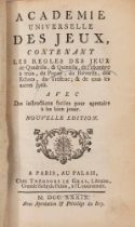 GamesAcademie universelle des Jeux, containing the rules of the jeux