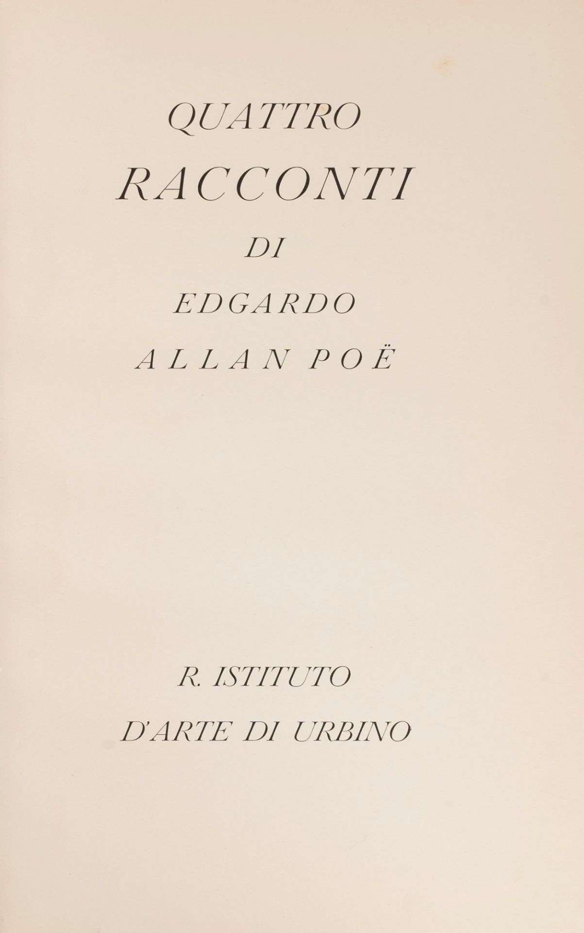Books - Poe, Edgar Allan - Four Tales of Edgar Allan Poe