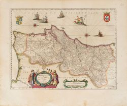 Portugal - Blaeu, Willem Janszoon - Portugallia and Algarbia quae olim Lusitania.