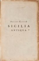 Cluver, Philipp - Sicily antiqua cum Minoribus insulis, et adjacentibus item Sardinia and Corsica. O