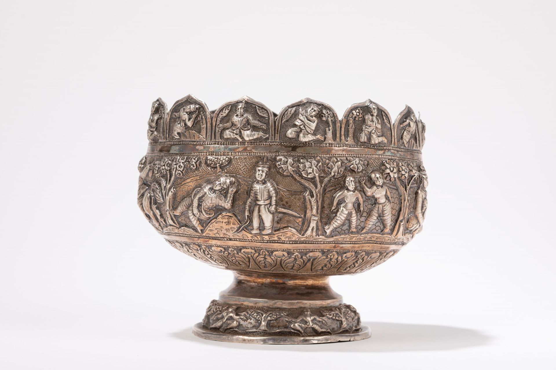 A SILVER CUP, Burma, 19th century