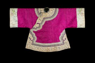 A SILK ROBE, China, first half of the 20th century