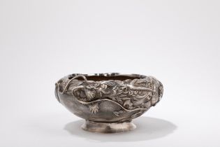 A SILVER BOWL, Japan, Meiji period (1868-1912)