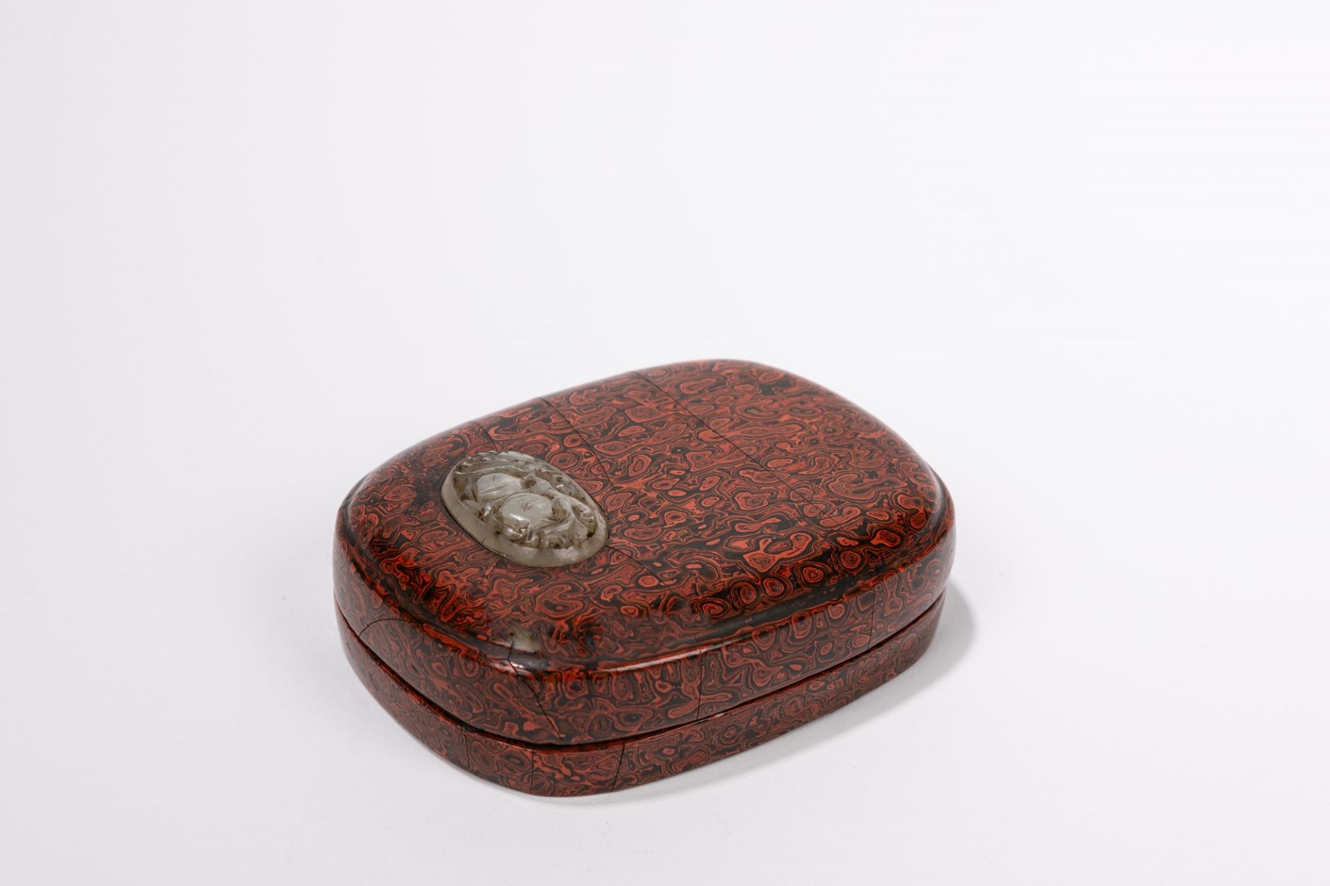 INK STONE WITH LACQUER BOX, China, Qing dynasty, 18th / 19th century - Image 2 of 4