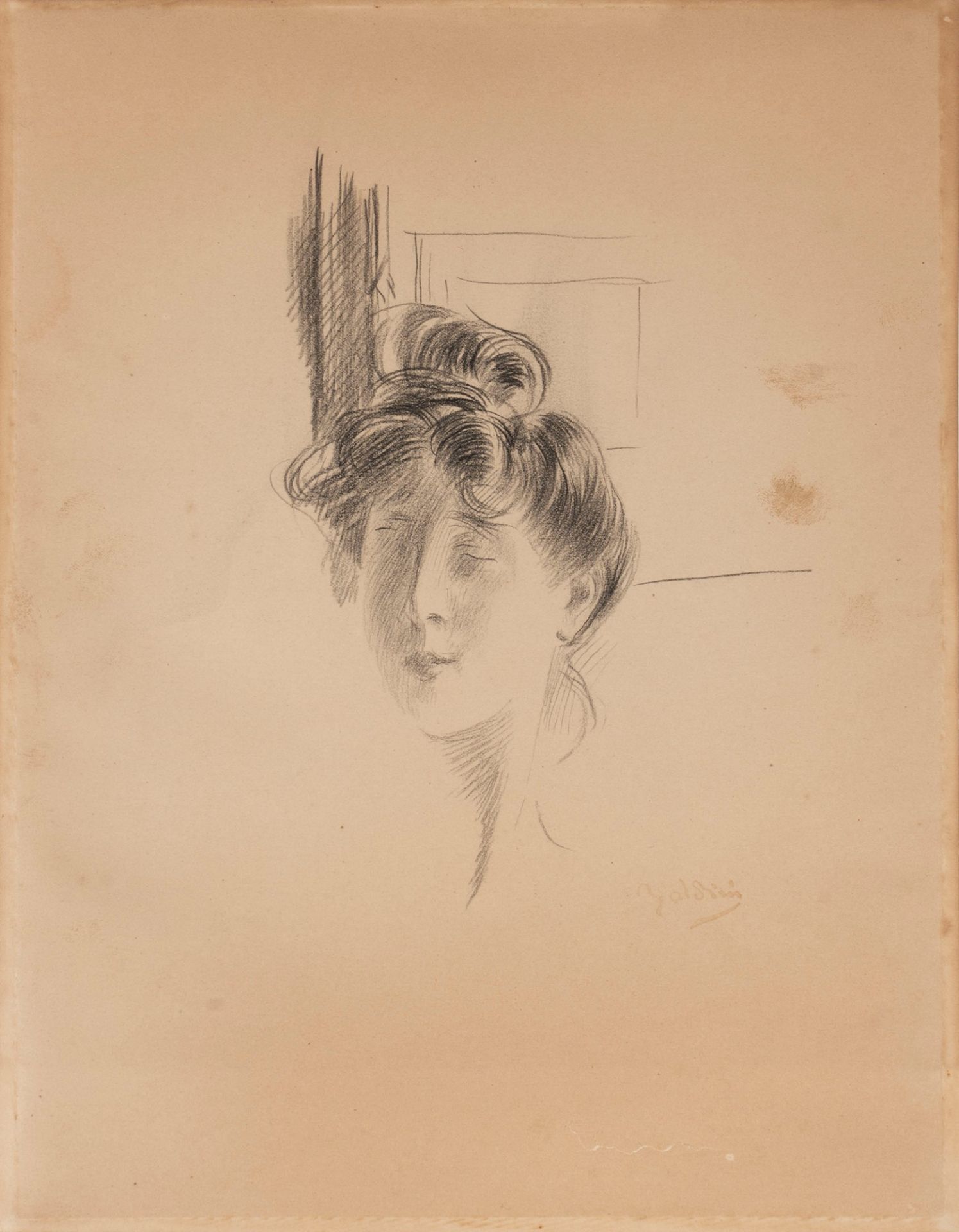 Giovanni Boldini (Ferrara 1842-Parigi 1931) - Face of a girl