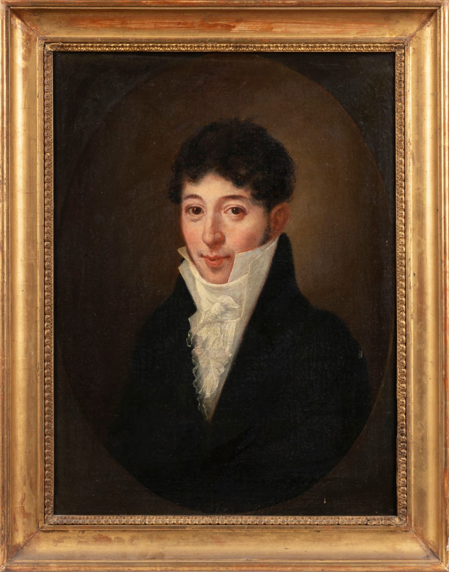 Scuola italiana del XIX secolo - Portrait of young elegant man - Image 2 of 3