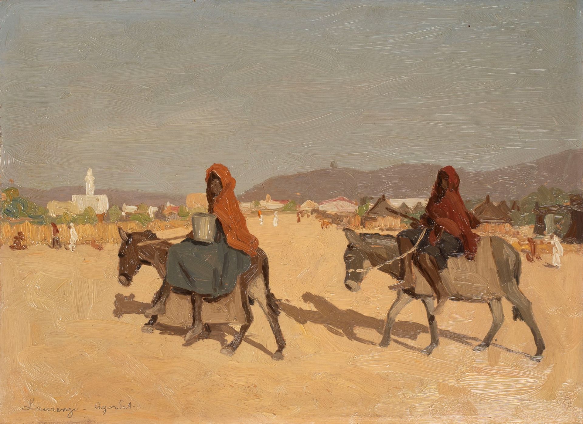 Laurenzio Laurenzi (Assisi 1878-Roma 1946) - Eritrea, view of Agordat, 1938