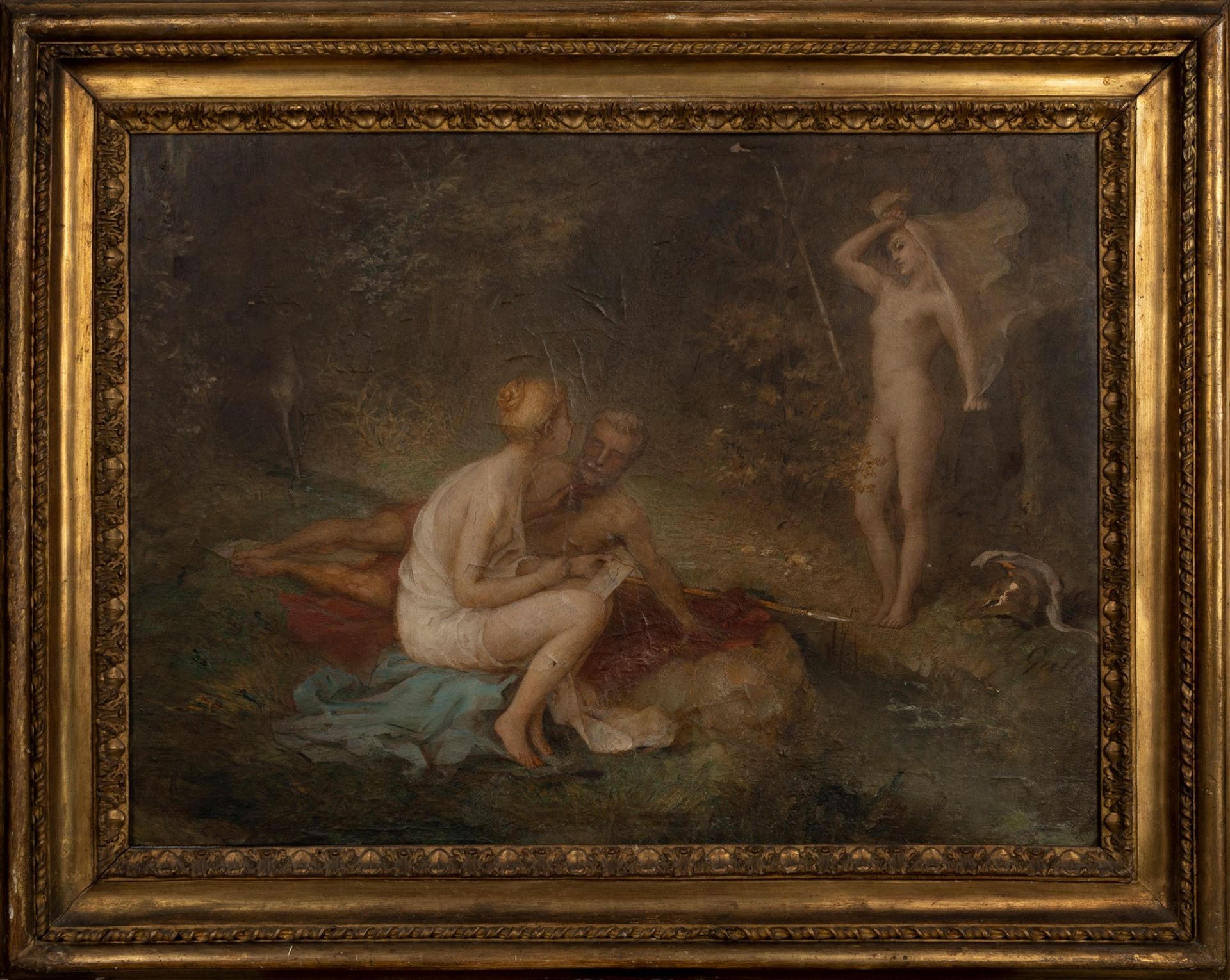 Luigi Mauro Giuseppe Galli (Milano 1820-Roma 1900) - Mythological scene - Image 2 of 3