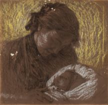 Basilio Cascella (Pescara 1860-Roma 1950) - A mother's joy