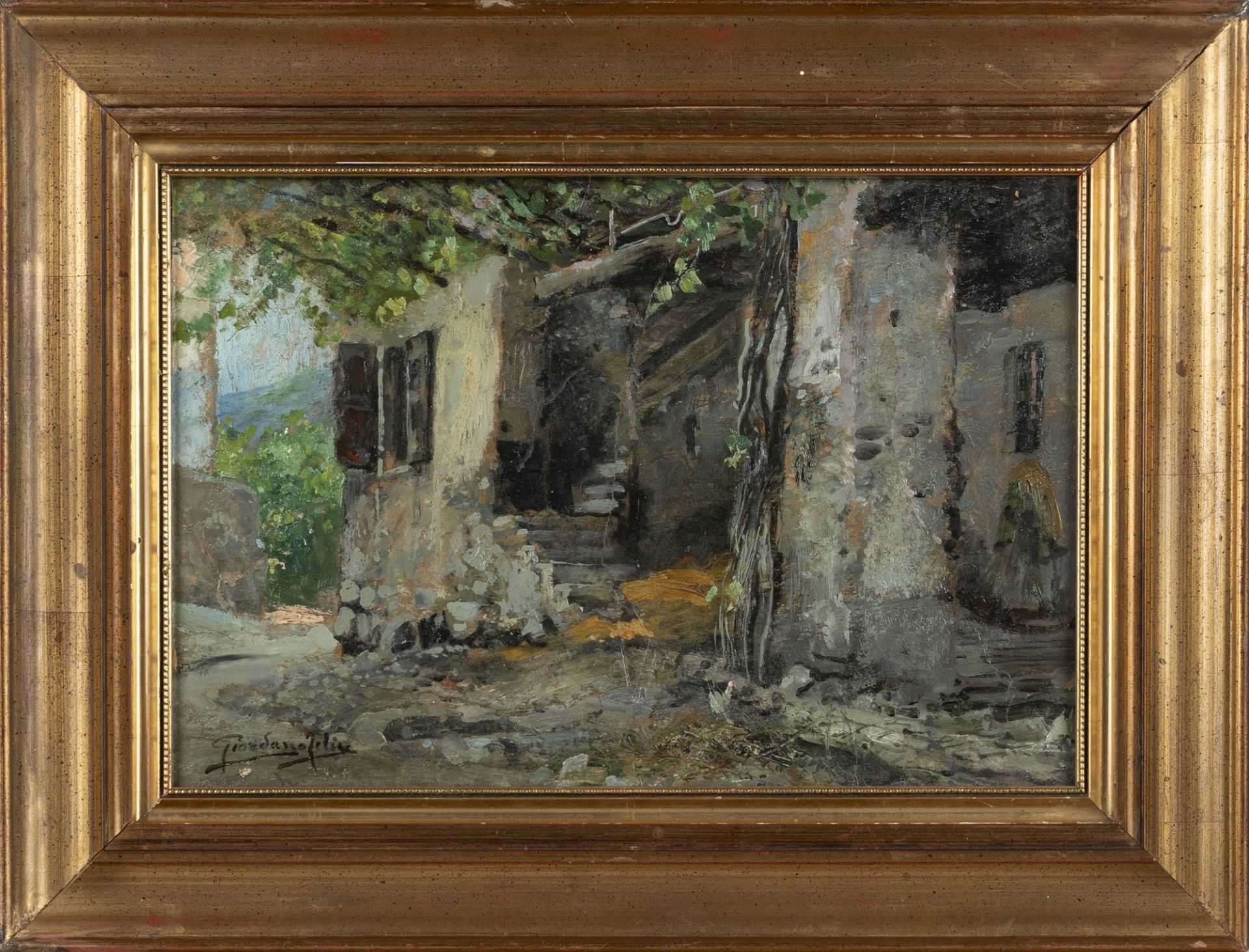 Felice Giordano (Napoli 1880-Capri 1964) - Farmhouse - Image 2 of 3
