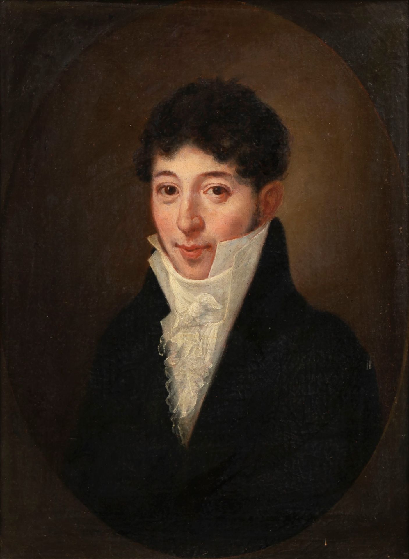 Scuola italiana del XIX secolo - Portrait of young elegant man
