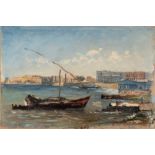Giuseppe Haimann (Milano 1828-Alessandria d'Egitto 1883) - Middle Eastern port, 1874