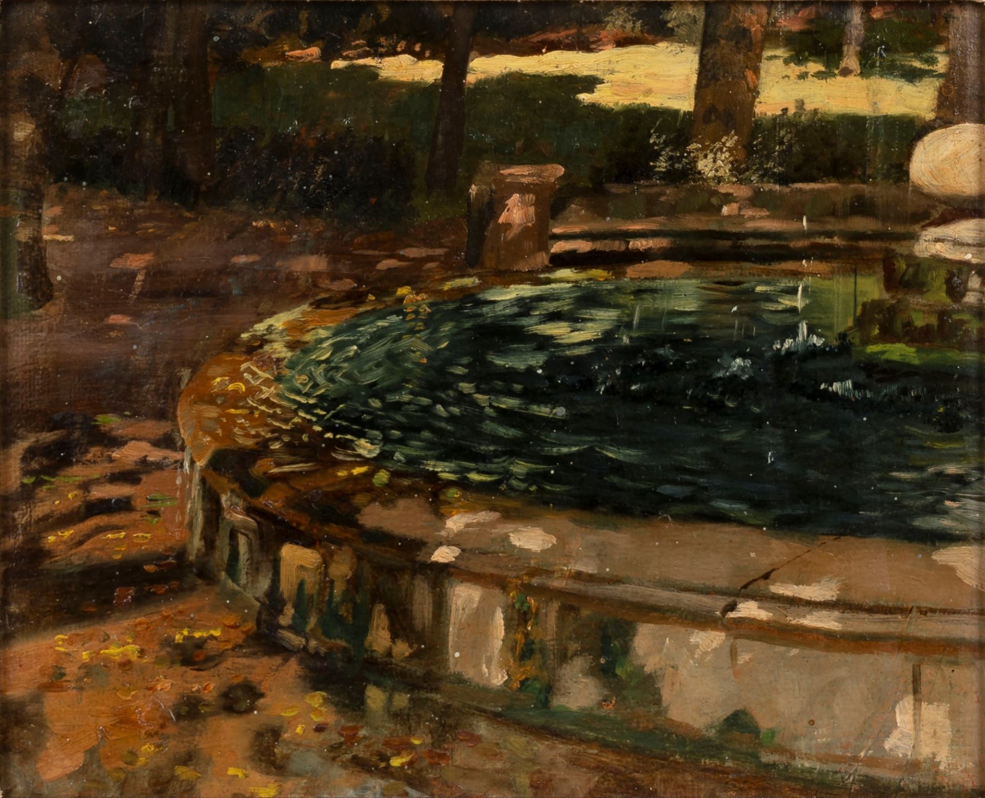 Max Roeder (Monaco 1866-Roma 1947) - Rome, fountain in Villa Borghese