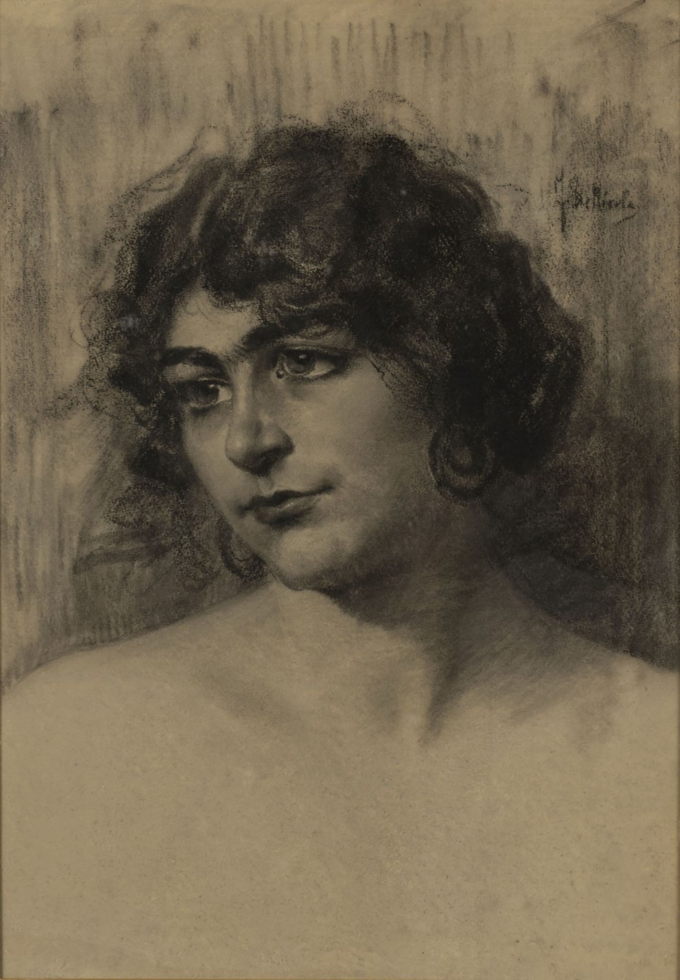 Francesco De Nicola (Musellaro 1882-Napoli 1961) - Female portrait