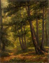 Tito Corbella (Pontremoli 1885-Roma 1966) - Lights in the woods
