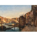 Giuseppe Haimann (Milano 1828-Alessandria d'Egitto 1883) - Venice, the Rialto Bridge