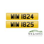 Registration Plates WIW1824 & WIW1825