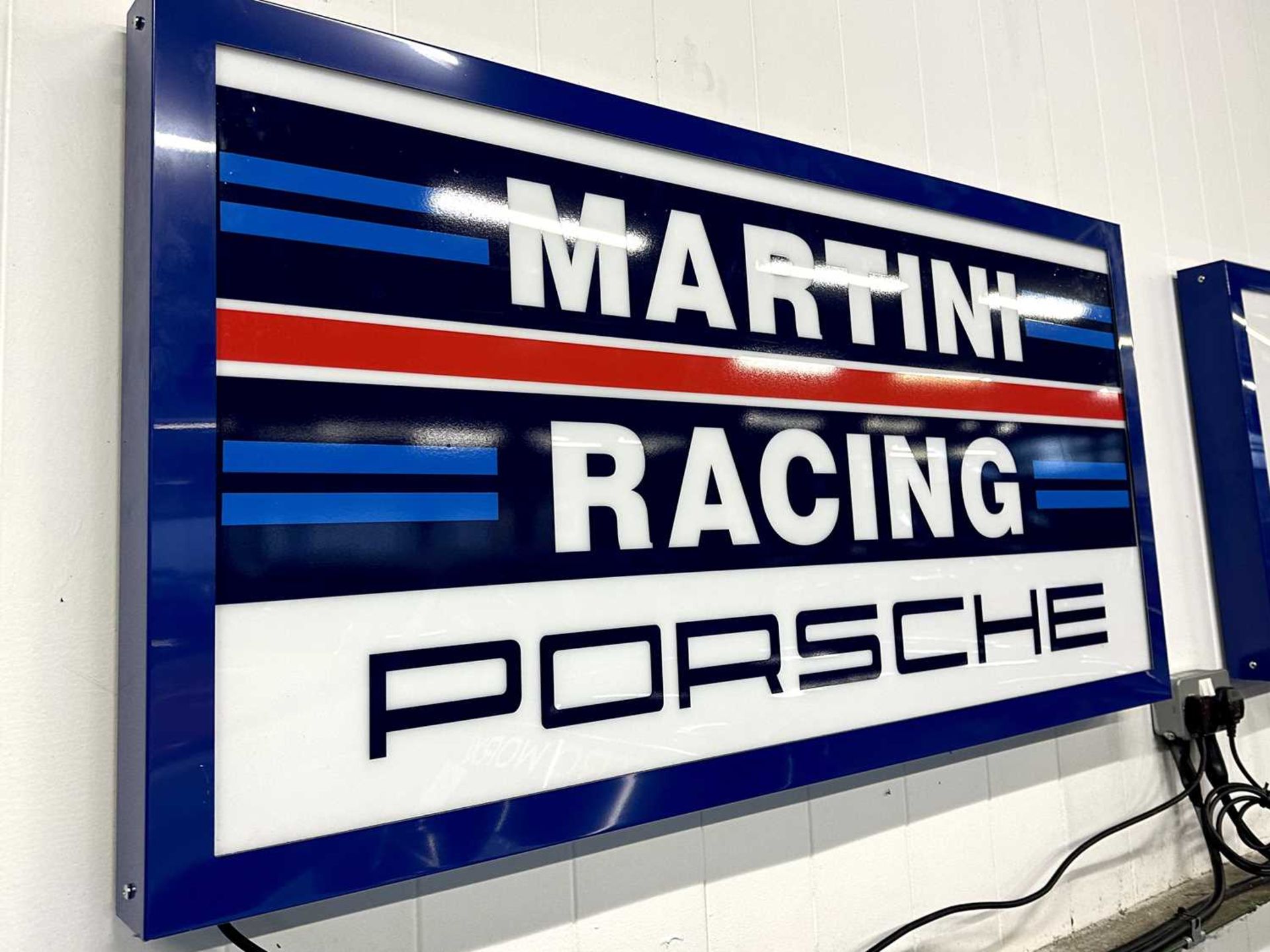 Illuminated Garage Sign Porsche Martini Racing - NO RESERVE - Image 2 of 4