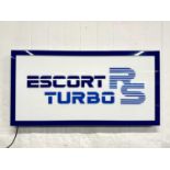 Illuminated Garage Sign Escort RS Turbo - NO RESERVE