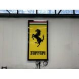 Illuminated Garage Sign Ferrari - NO RESERVE