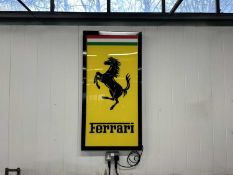 Illuminated Garage Sign Ferrari - NO RESERVE