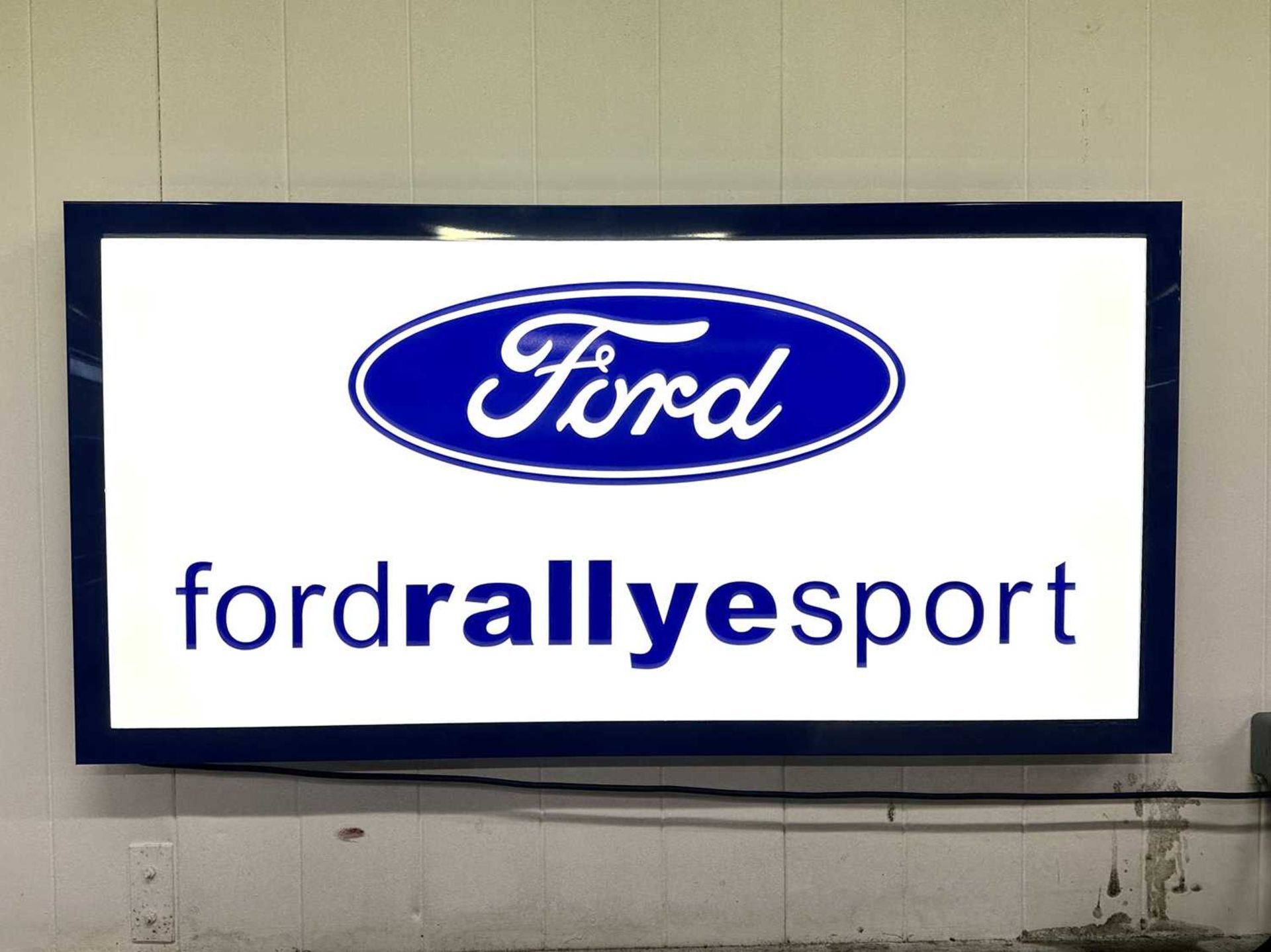 Illuminated Garage Sign Ford Rallye Sport - NO RESERVE - Image 3 of 4