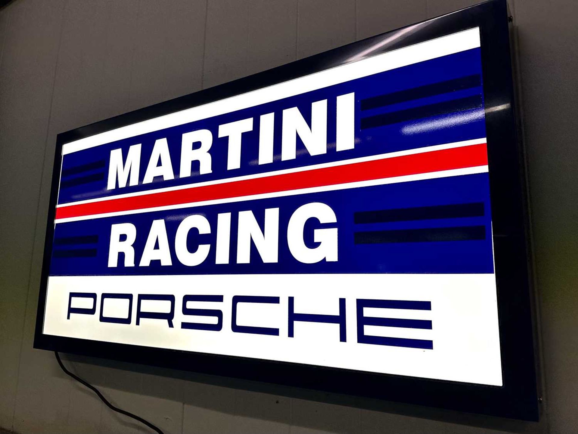 Illuminated Garage Sign Porsche Martini Racing - NO RESERVE - Image 4 of 4