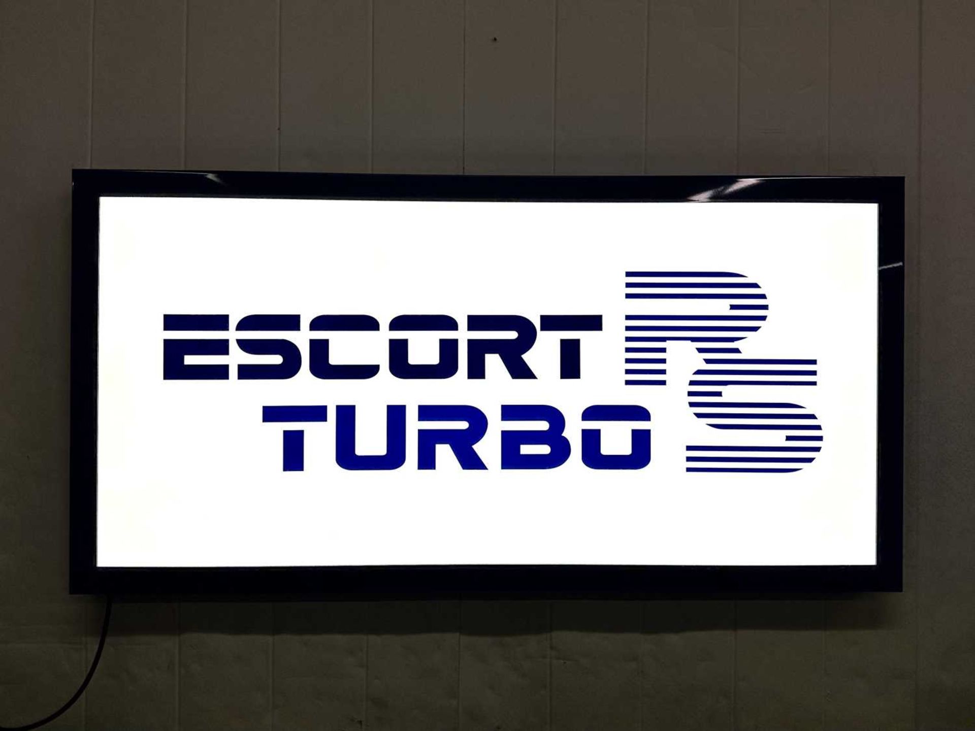 Illuminated Garage Sign Escort RS Turbo - NO RESERVE - Image 4 of 4