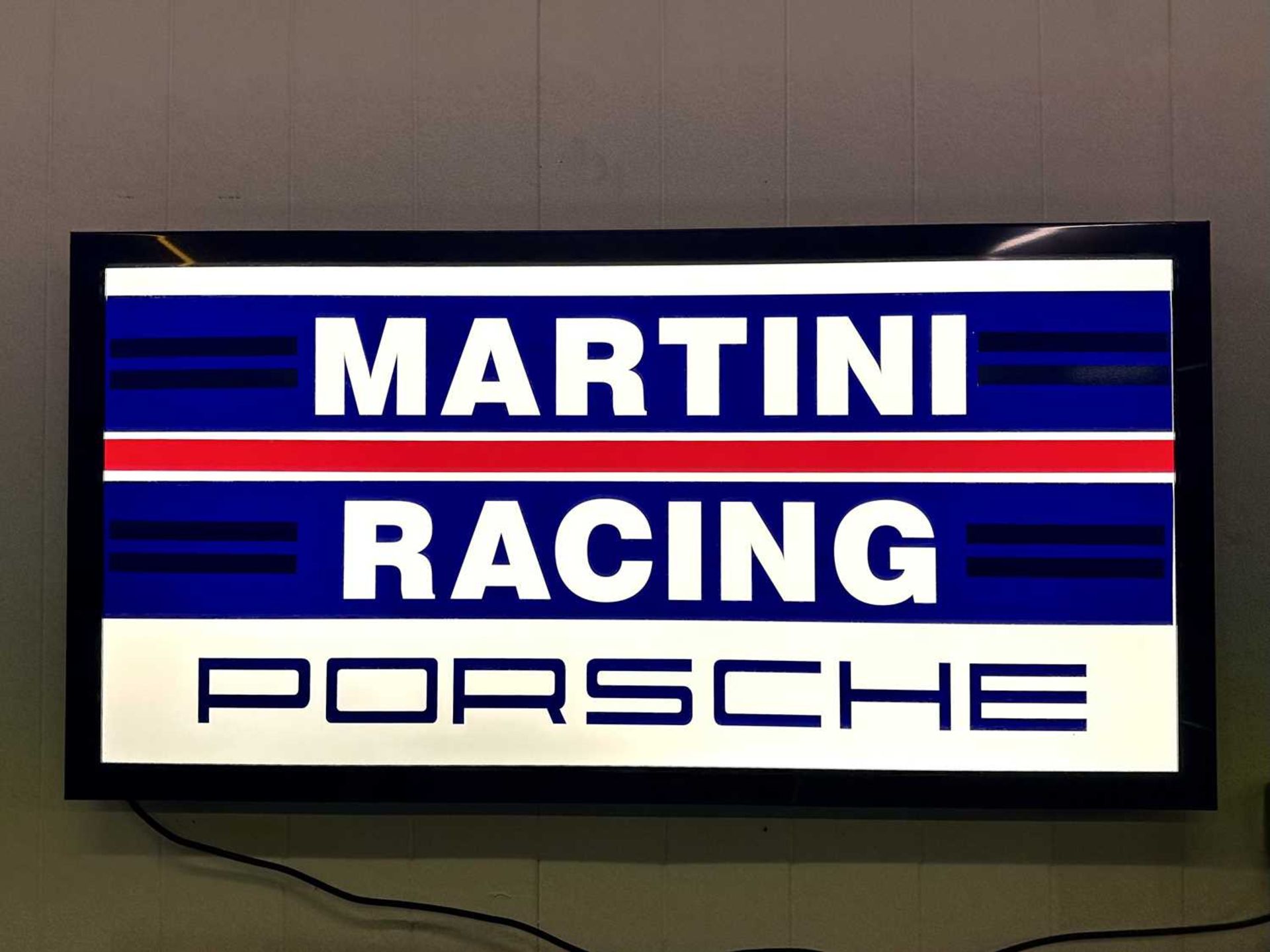 Illuminated Garage Sign Porsche Martini Racing - NO RESERVE - Image 3 of 4