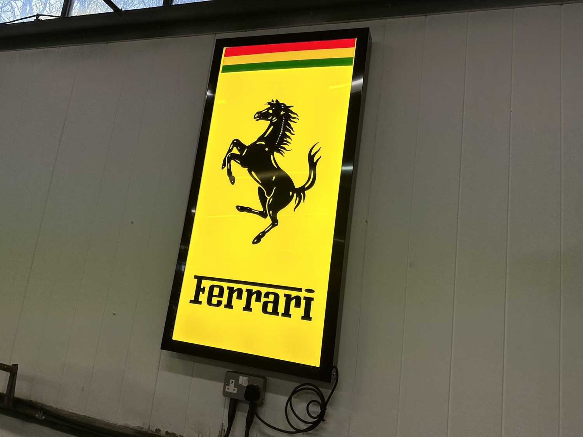 Illuminated Garage Sign Ferrari - NO RESERVE - Image 4 of 4