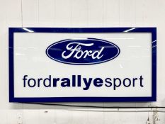 Illuminated Garage Sign Ford Rallye Sport - NO RESERVE