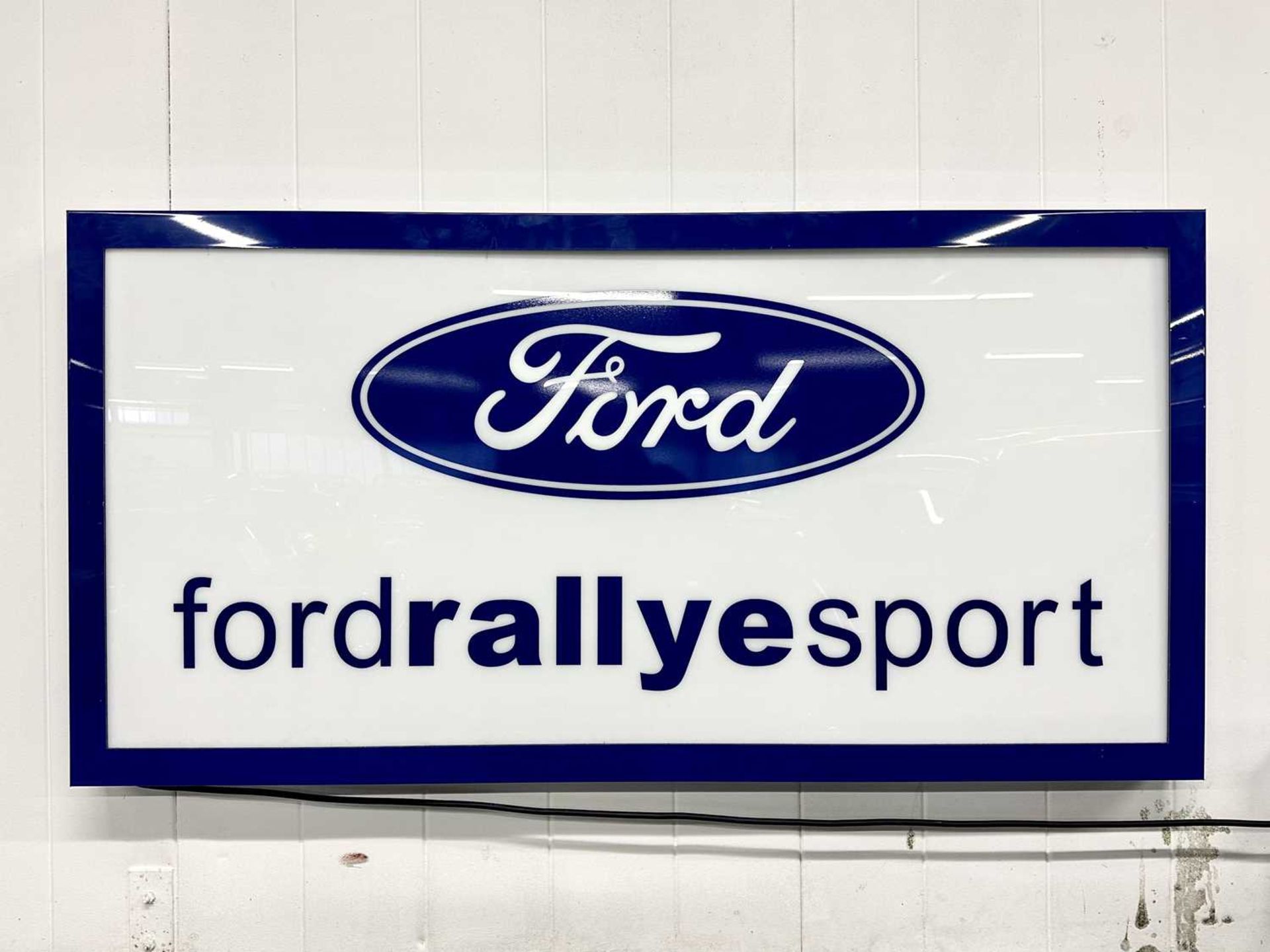 Illuminated Garage Sign Ford Rallye Sport - NO RESERVE