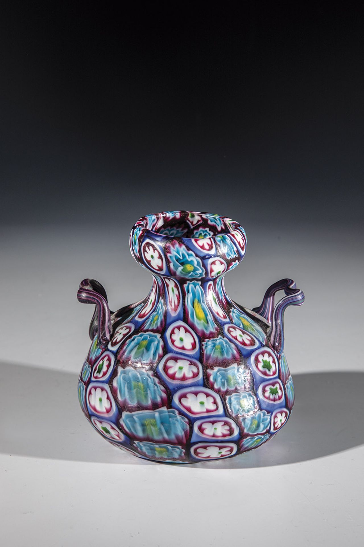 Ornamental handle vase ''Murrine''