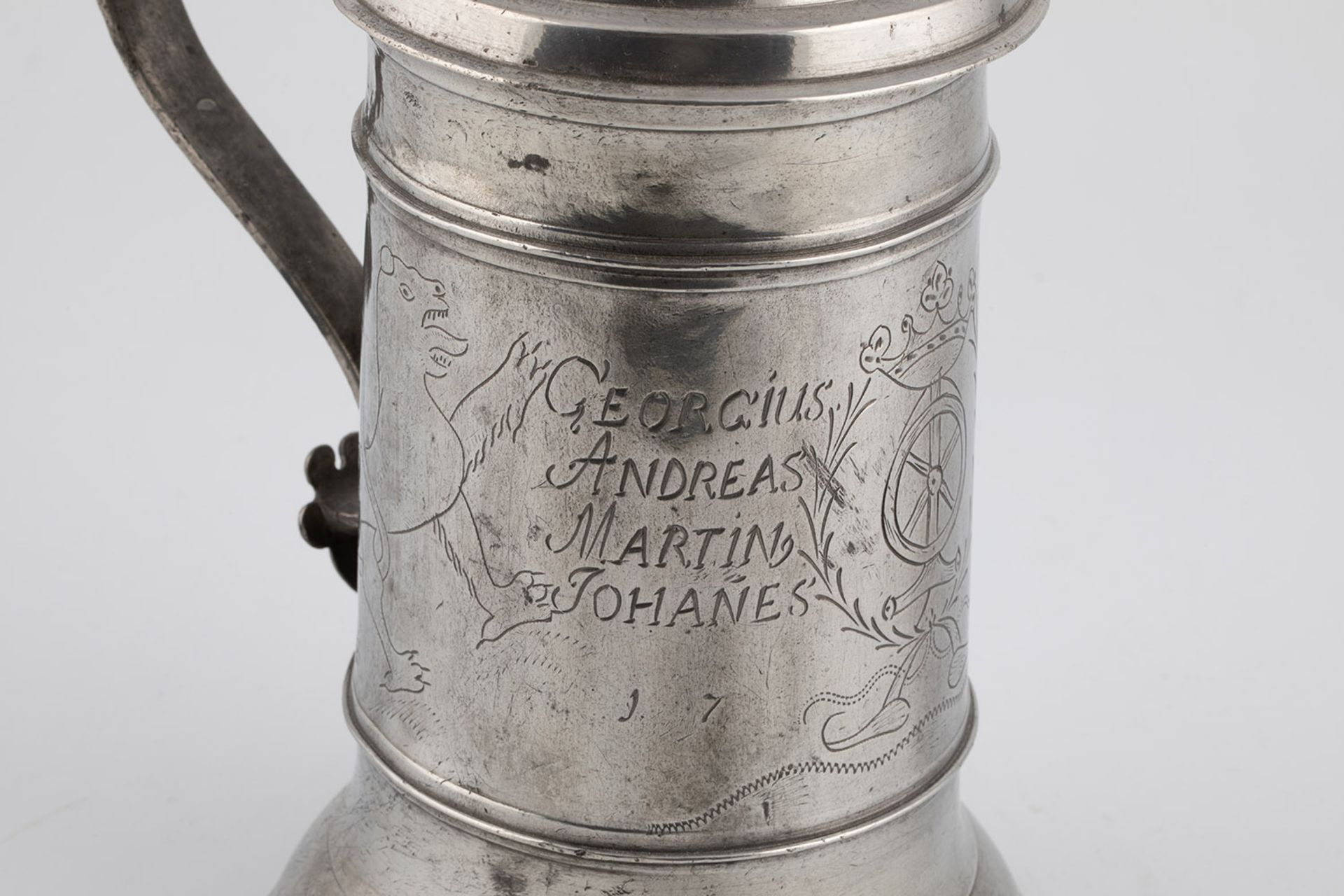 Pewter jug of wheelwright - Image 2 of 3