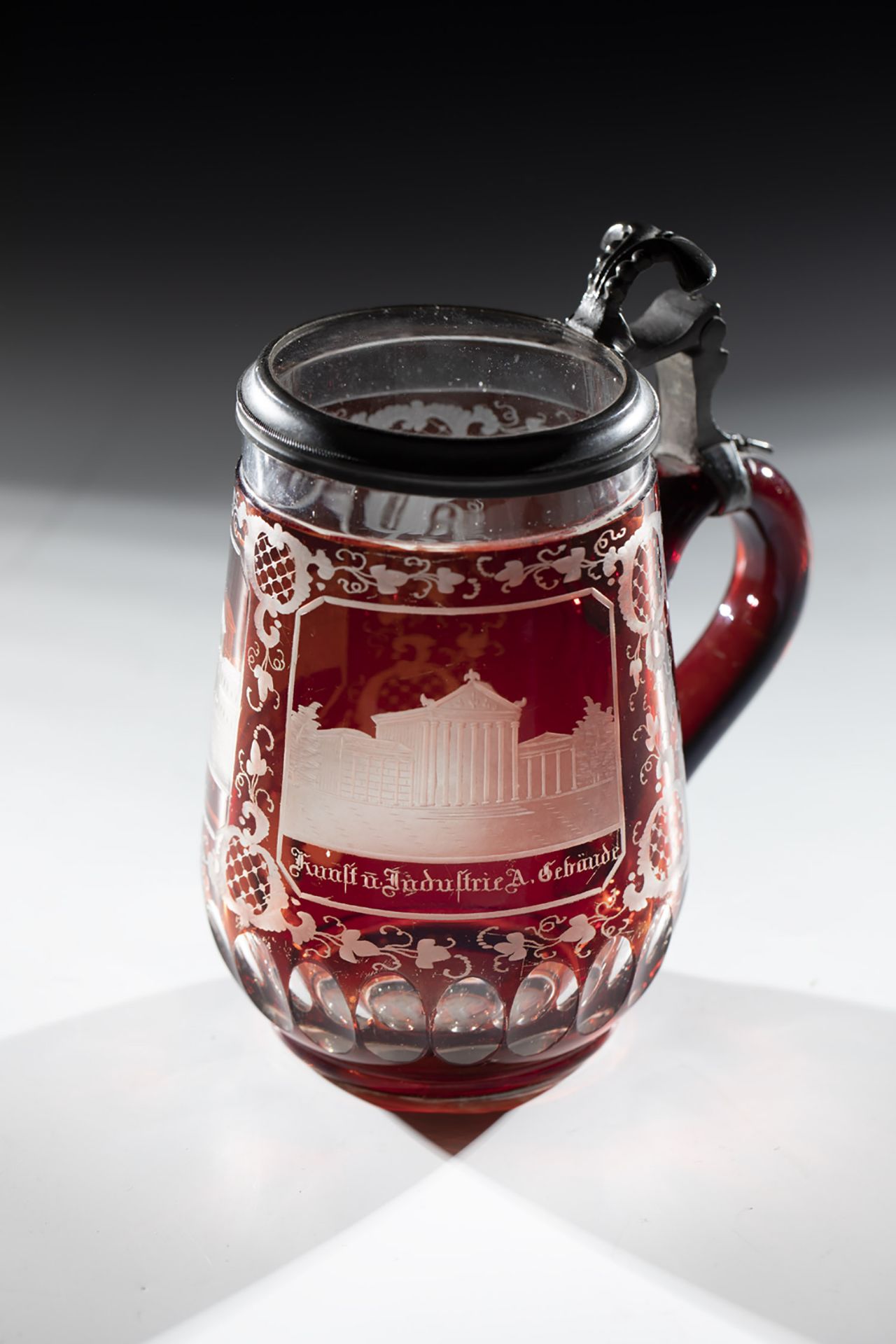 Lidded jug with views of Winterthur