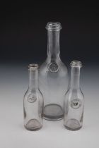 Three sealing bottles