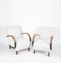 Paar Loungechairs, Jindrich Halabala, um 1930