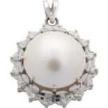 Pearl Diamond Pendant