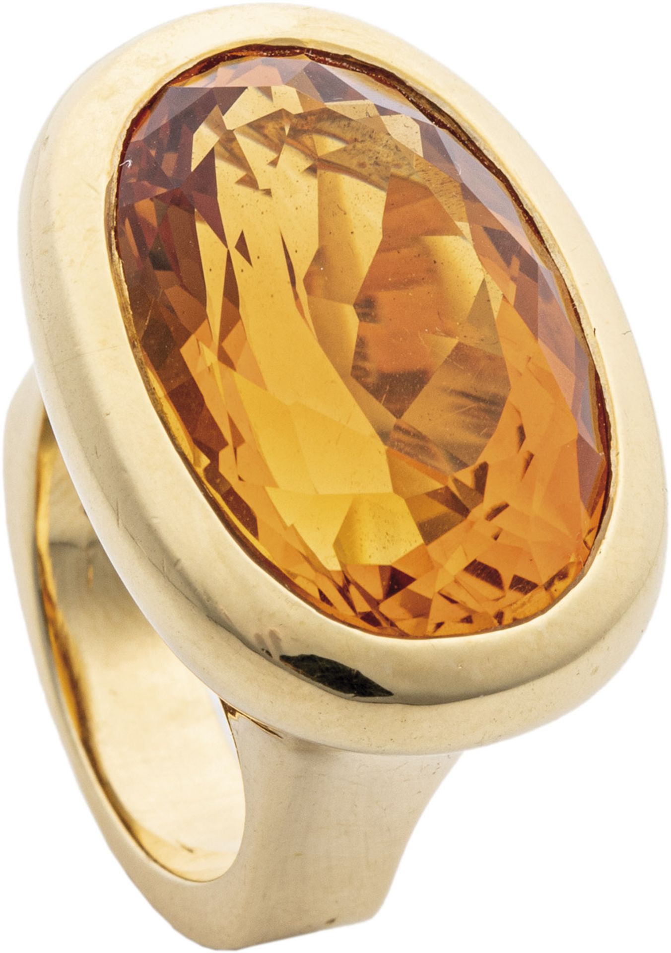 Large Citrine Ring