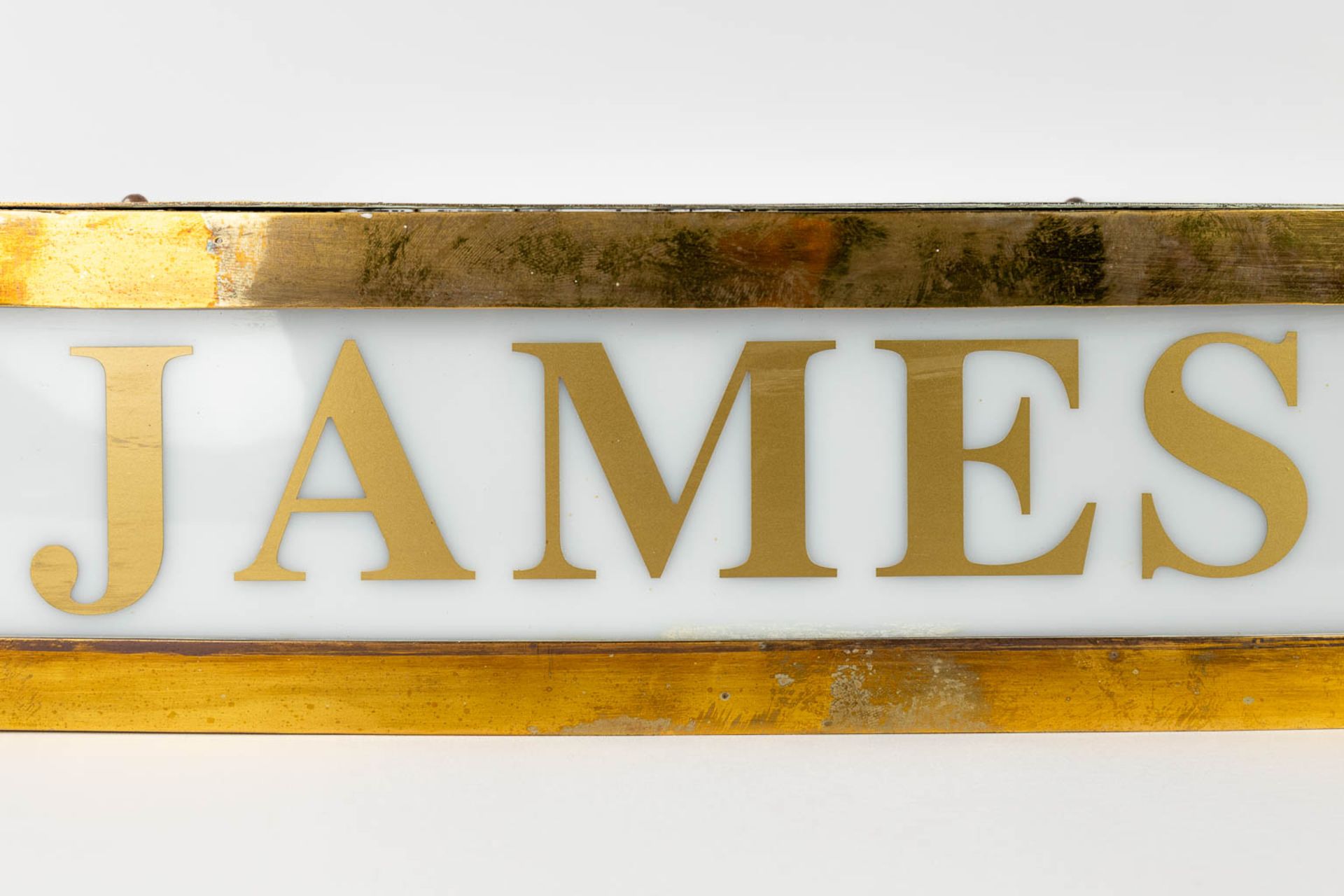 A vintage lightbox with advertising for the 'James Ensor Bar', from the Hotel Imperial, Ostend. (L:1 - Image 3 of 12